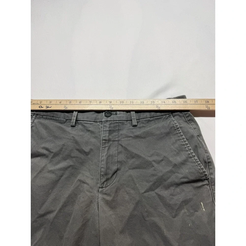 Gap Essential Khaki Slim Fit Chino Pants Mens 32x27 Gray Cotton Straight Leg